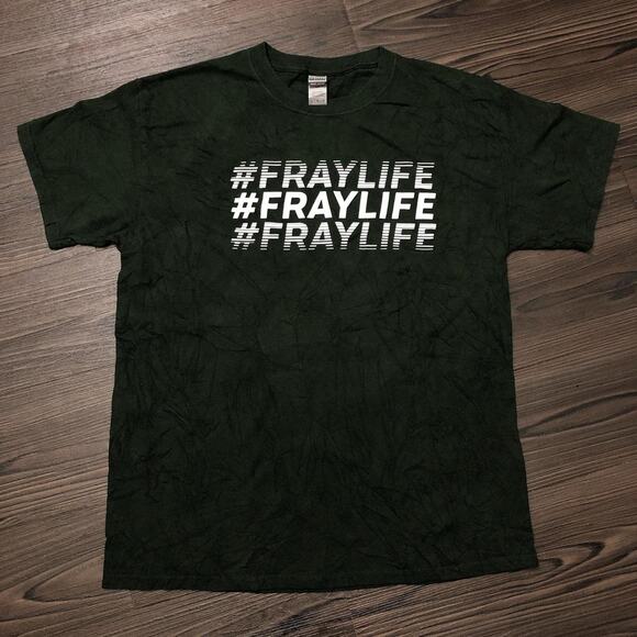 Army Green #FrayLife Miller Lite Graphic Tee - Picture 1 of 4